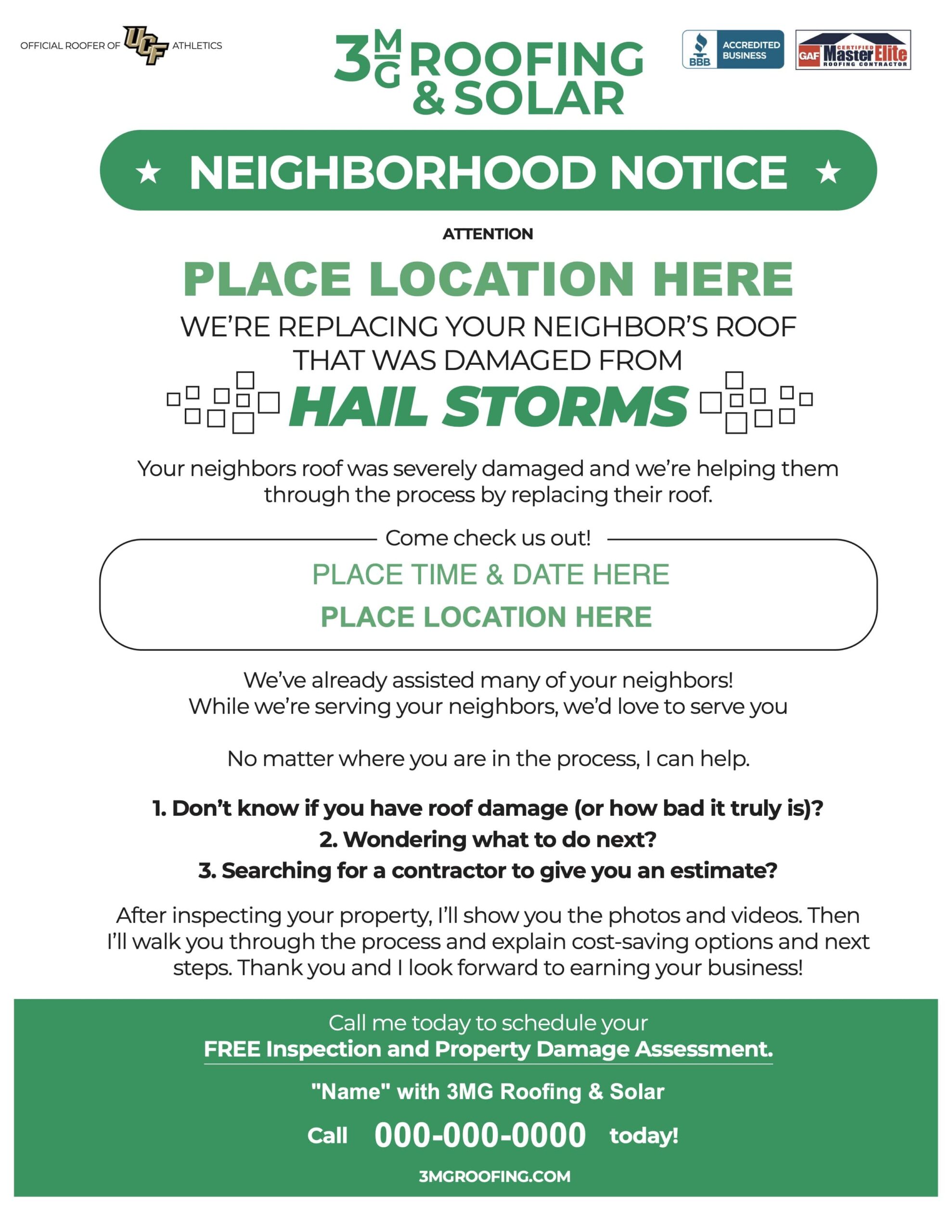 Hailstorm Flyer Template